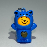 Breloc figurina cu schimbare a fetei, Cartoon Face, 4 cm, albastru, Vivo FIGURINA-BLUE